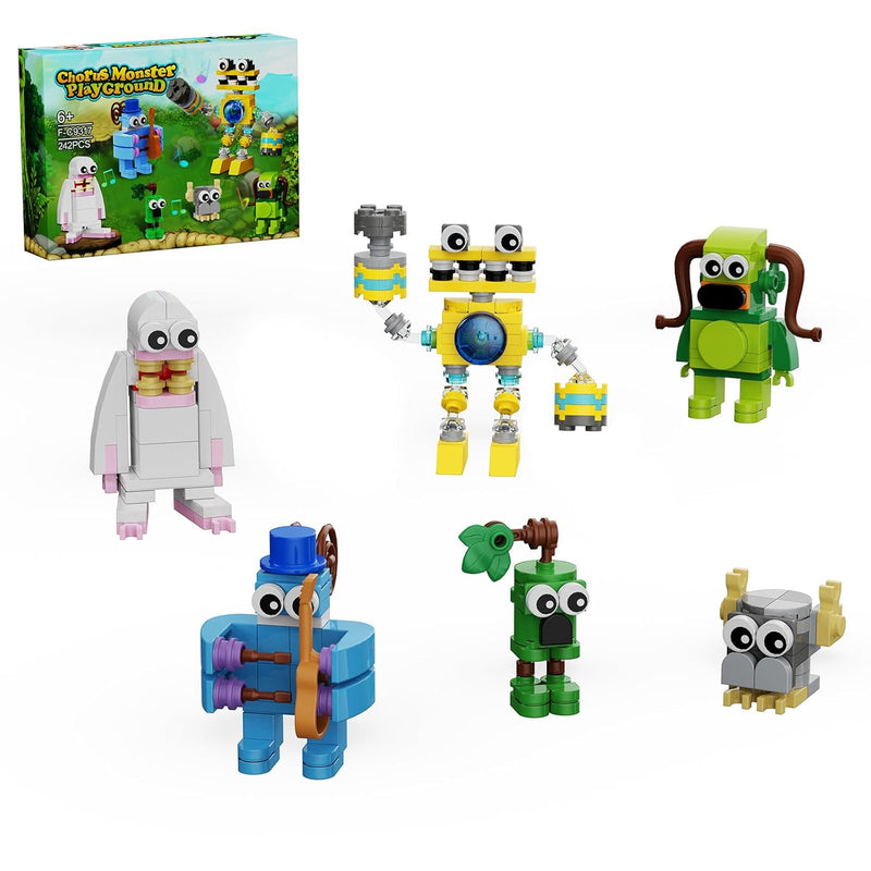 Singing Building Set, Monsters Action Figure Game Toy Collectible Decoratio