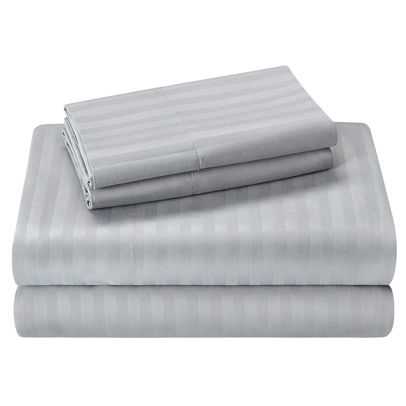 4 Piece Printed Queen Size Bed Sheets, Extra Soft Brushed Microfiber 1800 Bedd