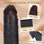 7 Inches Penis Sleeve-Lsize, Brown Realistic Silicone Adult Cock Toys, Alargamiento De Penis Extender & Penis Sleeve Girth Enhancer For Men & Couples