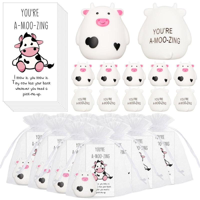 30 Sets Thank You Gifts Include Pvc Cow Bath Toy Inspirational You'Re A Moo Zi