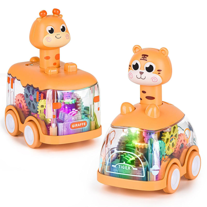 Baby Toy Cars Press And Go Car For Toddlers, Light Up Toys Birthday Gifts F