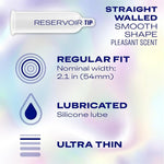 Air Extra-Thin Transparent Latex Condoms for Men, Regular Fit, 24-Count