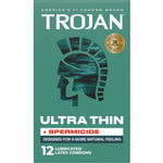 Ultra Thin Condoms Spermicidal, 12 Count