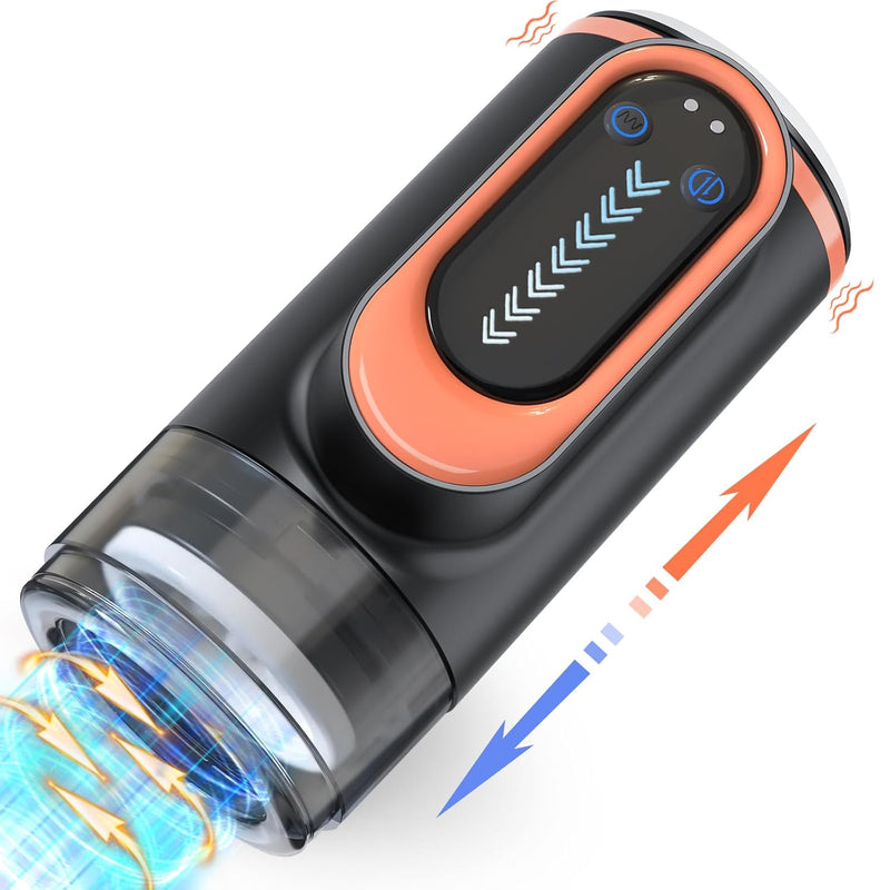 Automatic Male Masturbator Sex Toys For Men, Rotating Penis Pump Masturbators Cup With 7 Thrusting & 10 Vibrating Modes Adult Toys, Electric Pocket Pussy Male Stroker Blowjob Toy Sex Machine