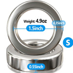 Stainless Steel Penis Rings For Men Weight Metal Cock Ring For Harder Longer Stronger Erections - Erection Enhancing Sex Toy 4.9 Oz (S: 1.5 Inch)