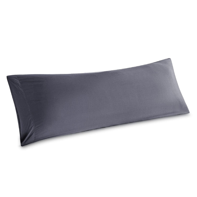 Body Pillow Cover - Dark Grey Long Cooling Pillow Cases, 100% Rayon Derived Fr