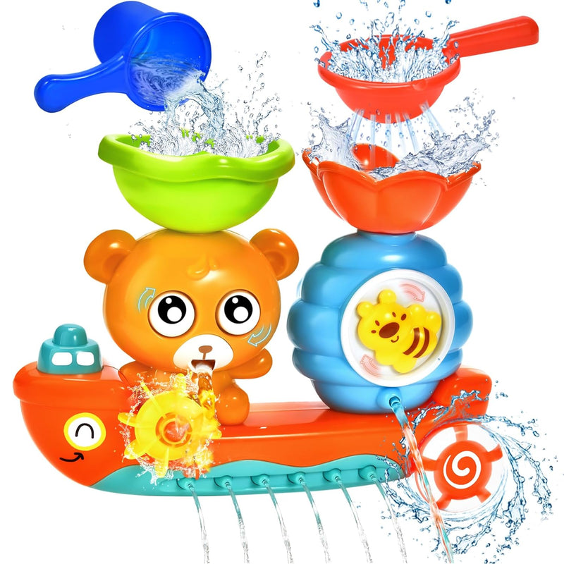 Bath Toys For Toddlers 1 3 Kids Bathtub Toy Bear Water Tub Toys For Shower