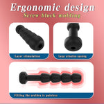 Male Masturbation Penis Plug Training For Men, Short Smooth Silicone Stimulatior, Hollow Design Insert Plug, Phallus Expansion Penis Delay Trainer With Multi Beads (4Pcs(For Beginner))