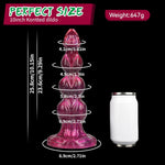 10 Inch Dog Dildo Monster Dildos With 3 Knots, Huge Knotted Dildo Suction Cup Massager Anal Strap On Adult Sex Toys For Women And Men