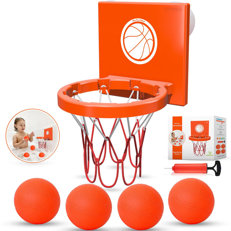 Bath Toys Bathtub Basketball Hoop For Kids, Toddlers Mold Free Bath Toys Wi