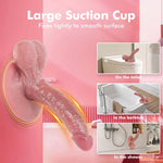 Realistic 7.1" Silicone Dildo – Body-Safe, Strong Suction Cup for G-Spot & Anal Play