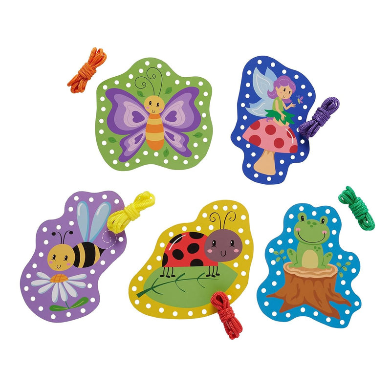 Garden Kids Lacing Cards Colorful Lacing Cards For Kids Ages 3 5 Plus Lace