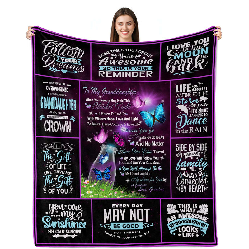 Granddaughter Gifts From Grandma, Granddaughter Gifts, Granddaughter Blanket F