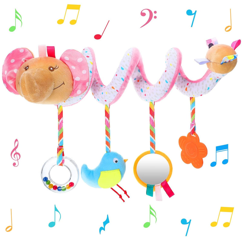 Newborn Car Seat Toys Stroller Toys for Baby 0-6 Months Infant Activity Spi