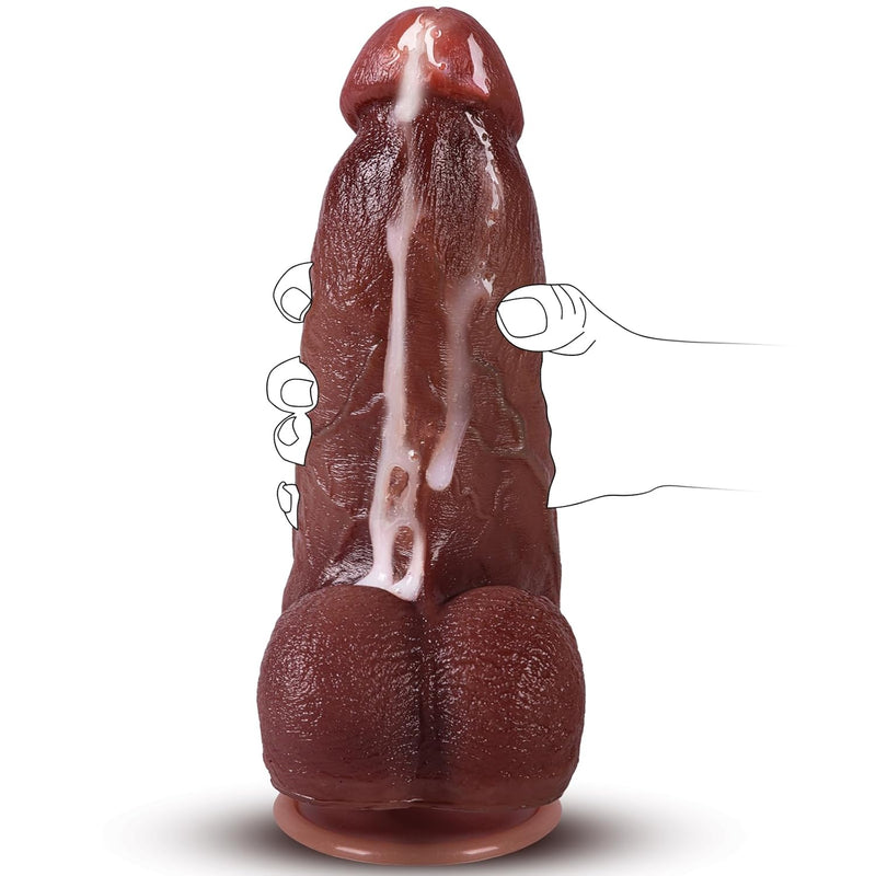 2.9" Diameter Huge Thick Dildo, Xxl Realistic Dildo Adult Toys With Small Glans & Thick Big Dildos For Quick Orgasm, Safe Silicone Giant Dildo Suction Cup Dildo, G-Spot Anal Sex Toys For Women And Men