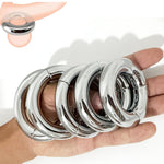 Male Penis Cock Ring Delay Head Glans Ring Stainless Steel Scrotum Ball Stretcher Weights Adult Sex Toys (Magnetic 40Mm Bold)