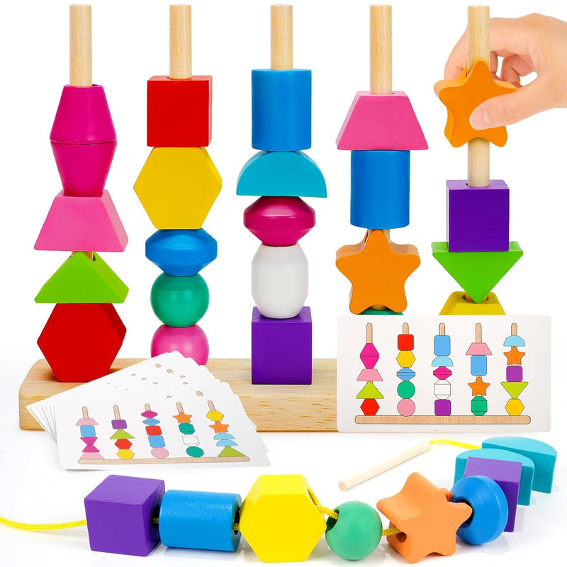 Montessori Toys For 2 3 4 Year Old Kid Boy Girl Toddler, Montessori Wooden