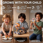211-Piece STEM Tool Building Kit for Kids Ages 3-8