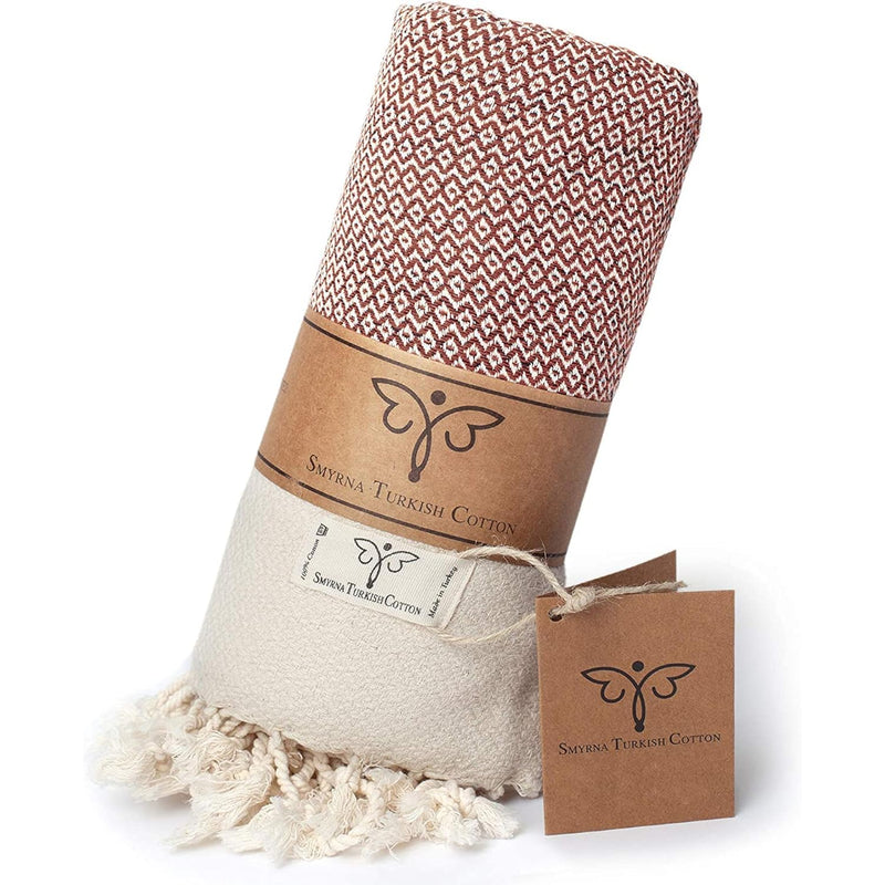 50 X 60 Inches Large Throw Blanket, Vintage Series, 100% Oeko-Tex Cotton, Mach