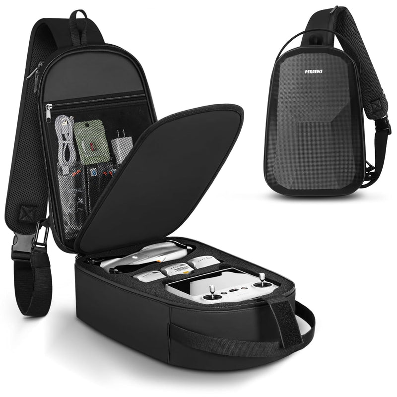 Dji Air 3 Case, Waterproof Hard Carrying Case Portable Travel Drone Bag Sling