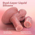 Realistic 7.1" Silicone Dildo – Body-Safe, Strong Suction Cup for G-Spot & Anal Play