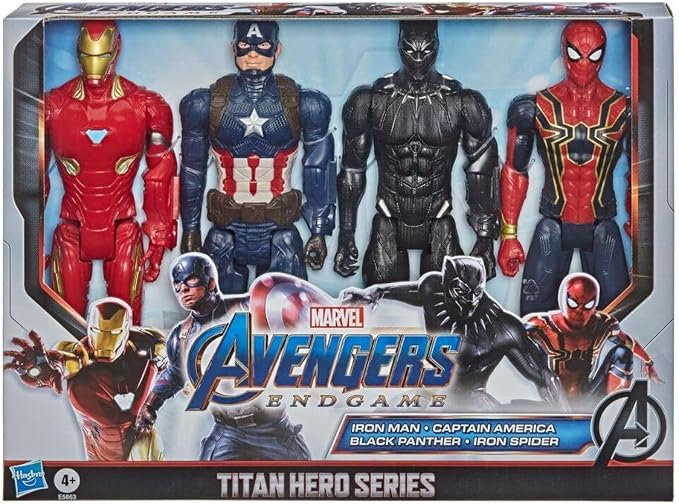 Marvel Avengers Endgame Titan Hero Series 12-Inch Action Figure Set – 4 Pack