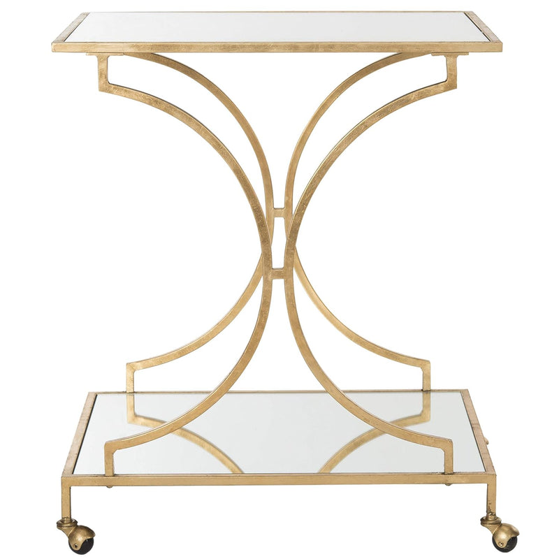 Home Collection Ignatius Gold Bar Cart