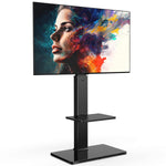 Swivel Floor Tv Stand With Mount For Tvs 37 43 50 55 60 65 70 75 Inch Lcd Led