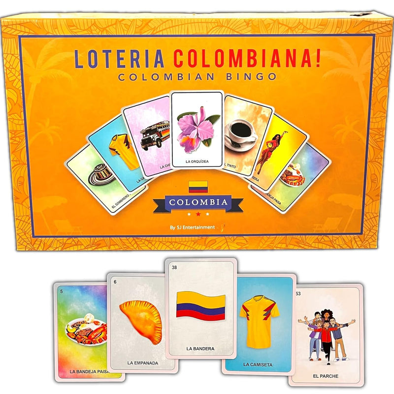 Loteria Colombiana Colombian Bingo: Modern Bilingual Juego Loteria Lottery