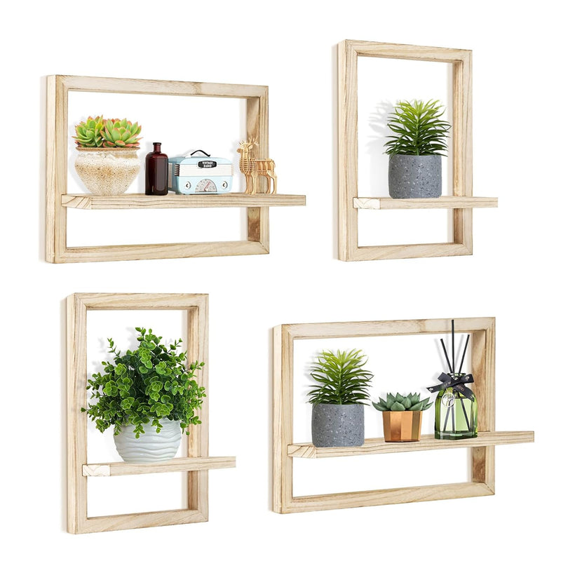 Square Floating Shelves For Wall, Home Decor Square Floating Shelf Wood Floati