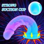 Soft Silicone 9-Inch Fantasy Shower Dildo with Suction Cup XL Monster