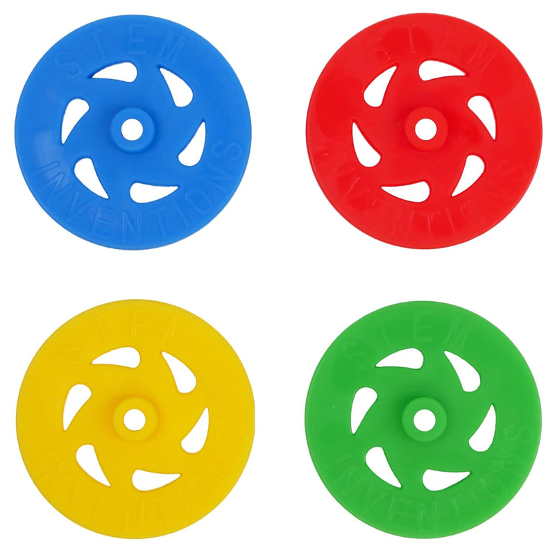 Plastic Project Wheels With 1/8" Hole Pack Of 100 Pcs Designed For Science