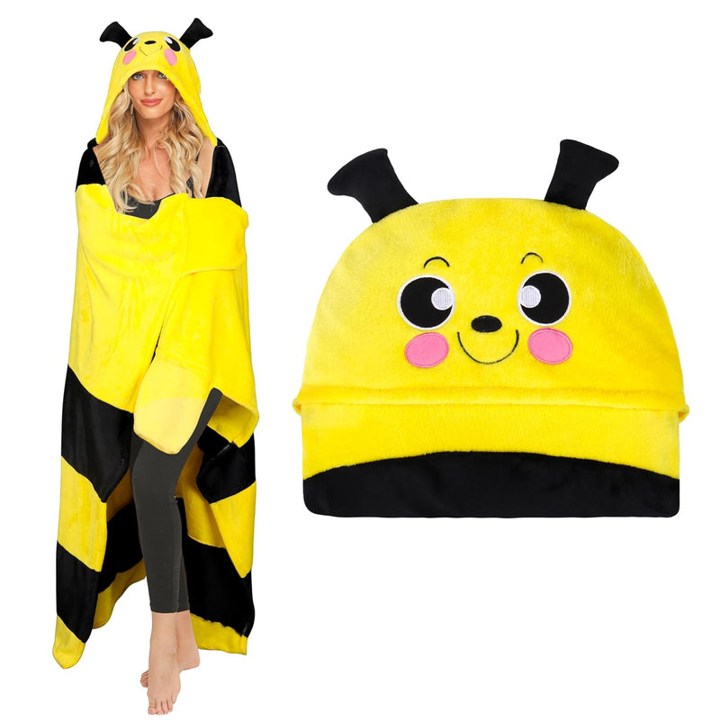 Bee Gifts For Women Teenager Girls Boys Cute Blanket Hoodie Funny Wearable Bla