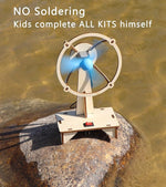 4-in-1 Solar & Wind STEM Building Kit for Kids Ages 8-12