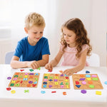 Wooden Alphabet and Number Puzzle Set for Kids Ages 3-5