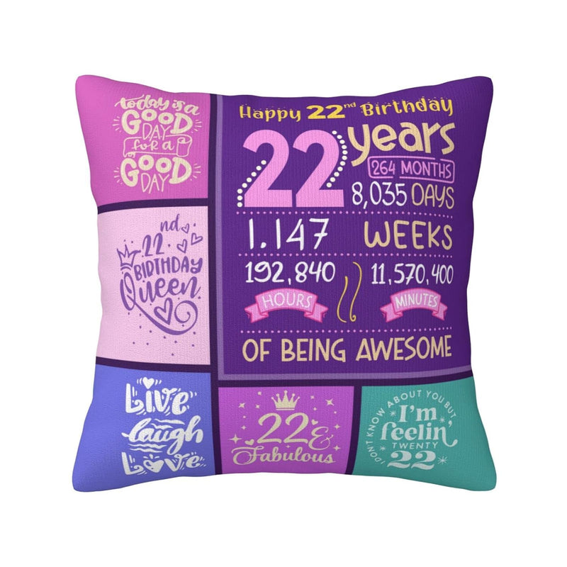 22 Birthday Decorations For Women, Happy 22Nd Birthday Decorations For Her, Gi