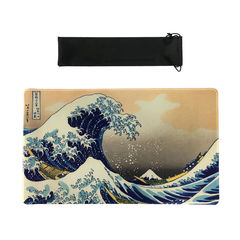 Mtg Playmat 24 X 14 Inches, Non Slip Rubber Card Game Playmats With Storage