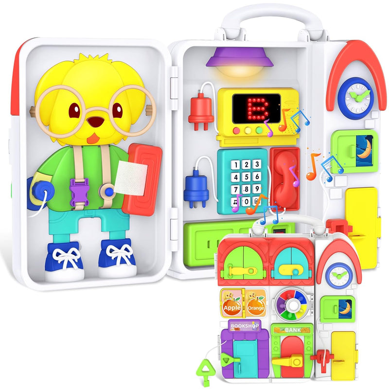 Toddler Toys For 1 2 Year Old Boy, Musical Montessori Busy Board, Early Edu