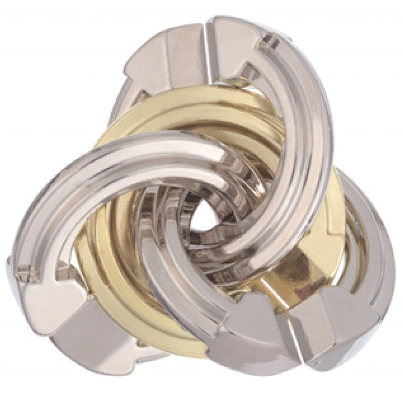 Cyclone Hanayama Metal Brainteaser Puzzle Mensa Rated Level 5, For Ages 12 And