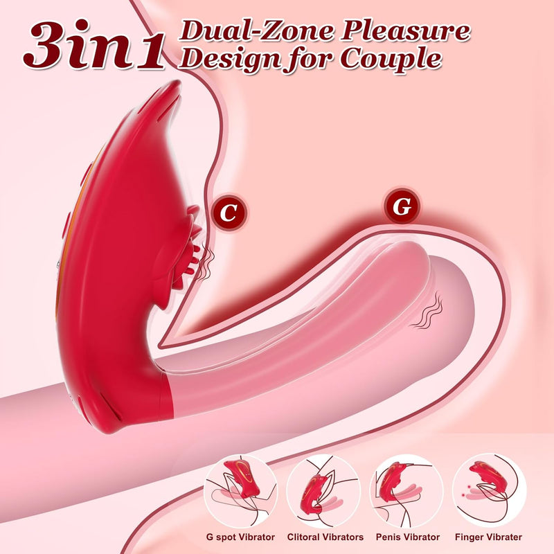 Couples Rose App Remote Control Wearable Vibrator, Adult Sex Toys For Women Couple Men Games, 9 Vibration Clitoris Penis Vibrators For G Spot & Clit Pleasure, Female Bdsm Clitoral Stimulator Sex Toy