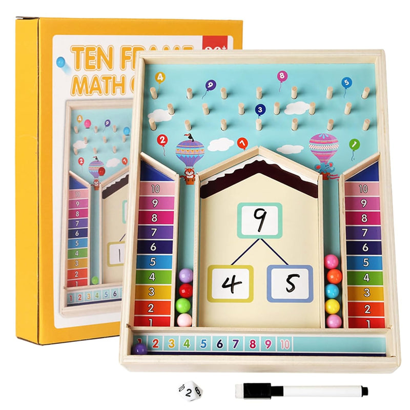 Addition Within 10 Counting & Decomposition Math Game Manipulatives Montessori