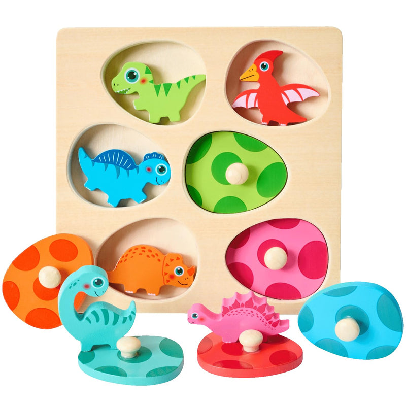 Montessori Toys For 1 2 Year Old Toddler Puzzle Dual Layered Wooden Puzzles