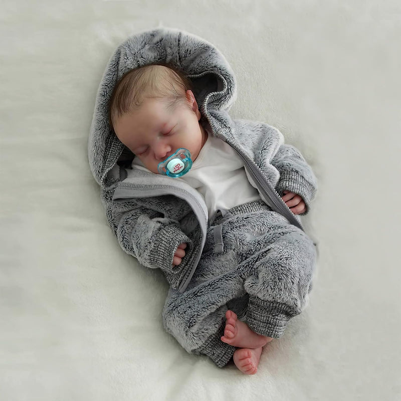 Lifelike Reborn Baby Dolls Boys 17 Inch Real Baby Feeling Realistic Newborn
