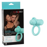 Silicone Rechargeable Nubby Lover’S Delight Cock Ring Vibrator For Men- Se-1841-22-3 Teal
