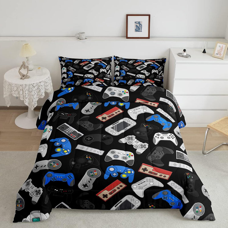 Teens Gamepad Comforter Set, Modern Gamer Down Comforter Twin Size For Kids Bo