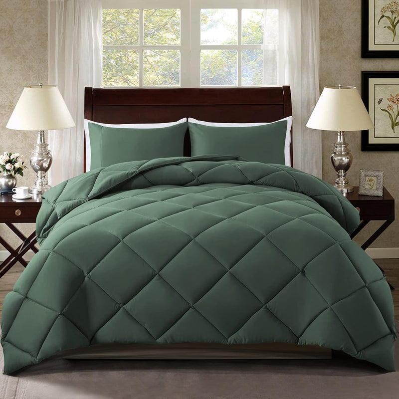 ® Full Comforter Set - Green All Seasons Bedding Comforters & Sets With 2 Pill