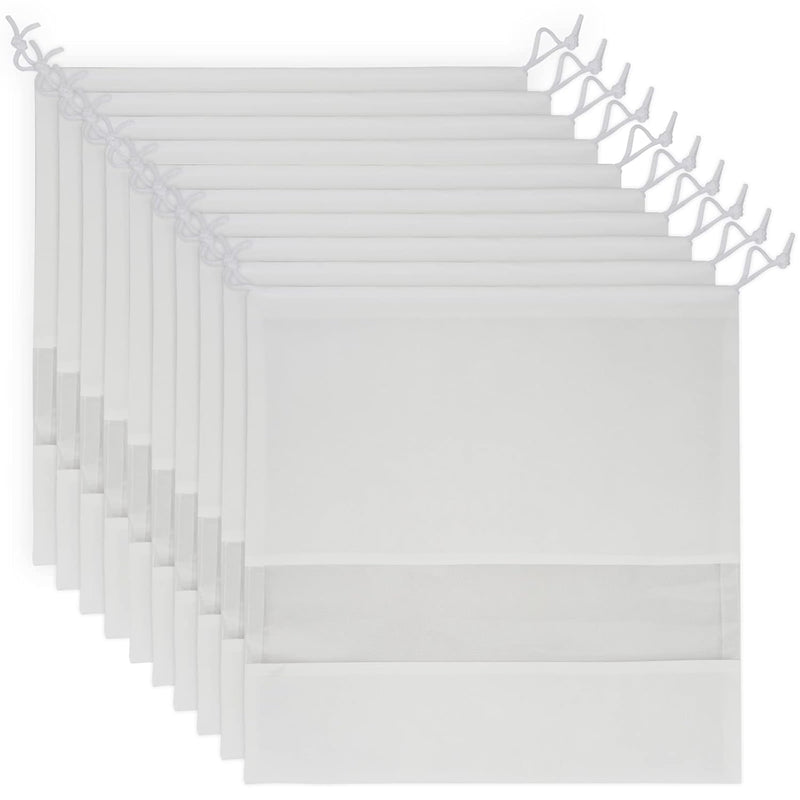 10Pcs Non-Woven Fabric Dustproof Drawstring Bag Handbag Storage Organizer Dust C