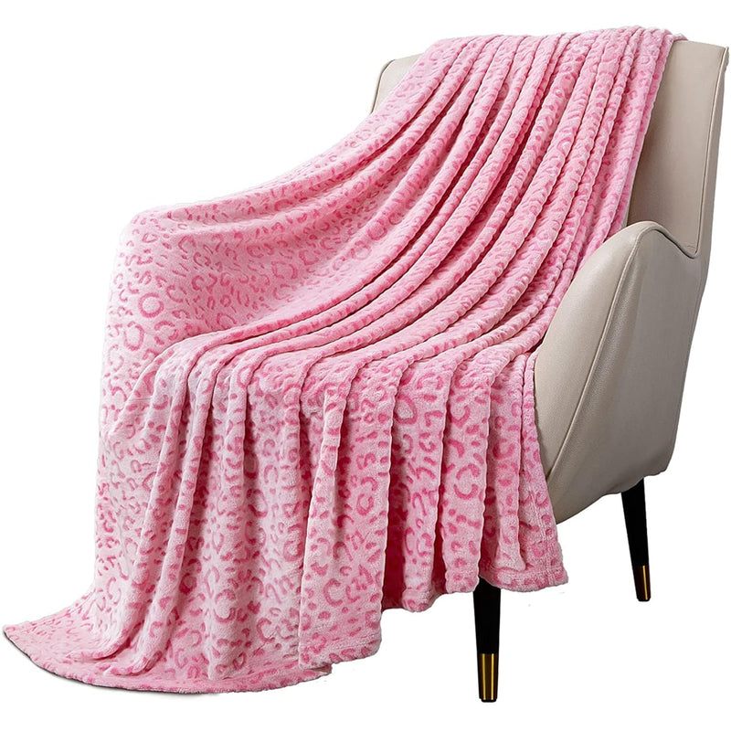 Flannel Fleece Blanket Twin Blanket For Couch Fuzzy 3D Cheetah Blankets Lightw