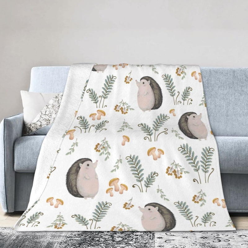 Hedgehog Blanket Cute Animals Super Soft Warm Bed Bedding Throw Blankets Girls