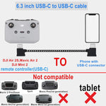 6.3 Inch Usb C To Usb C Remote Controller Cable For Dji Mavic 3,Mini 2,Air 2S,Mavic Air 2,Otg Cell Phone Nylon Braided Rc Data Cord Accessories(Type-C Connector)